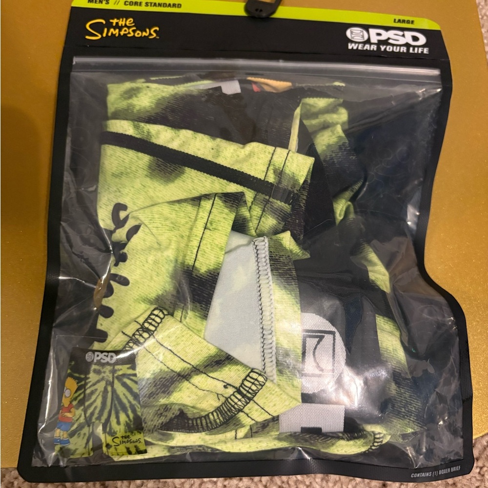 BRAND NEW PSD The Simpsons Boxer Briefs - Black and Green